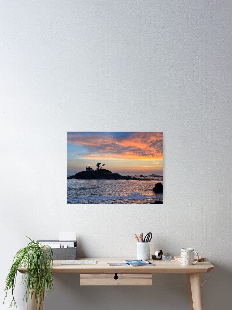 Thumbnail 1 of 3, Poster, Battery Point Lighthouse, California designed and sold by Benpa.
