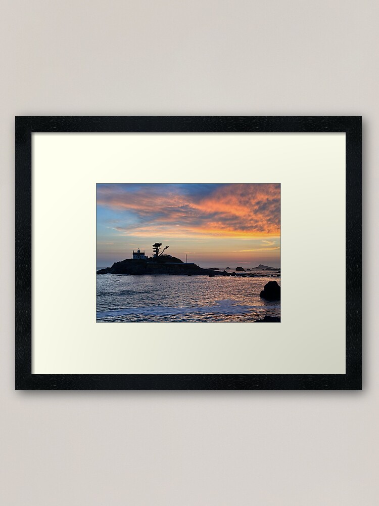 Thumbnail 2 of 7, Framed Art Print, Battery Point Lighthouse, California designed and sold by Benpa.