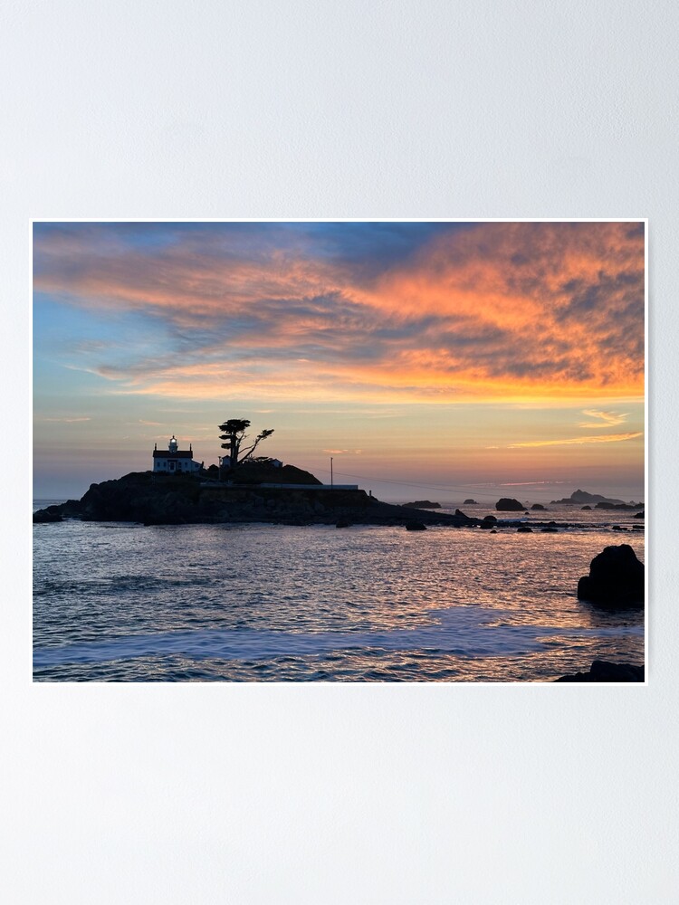 Thumbnail 2 of 3, Poster, Battery Point Lighthouse, California designed and sold by Benpa.