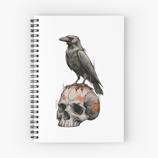 Item preview, Black Crow Raven Skull Occult Gothic designed and sold by EanayarDesigns.