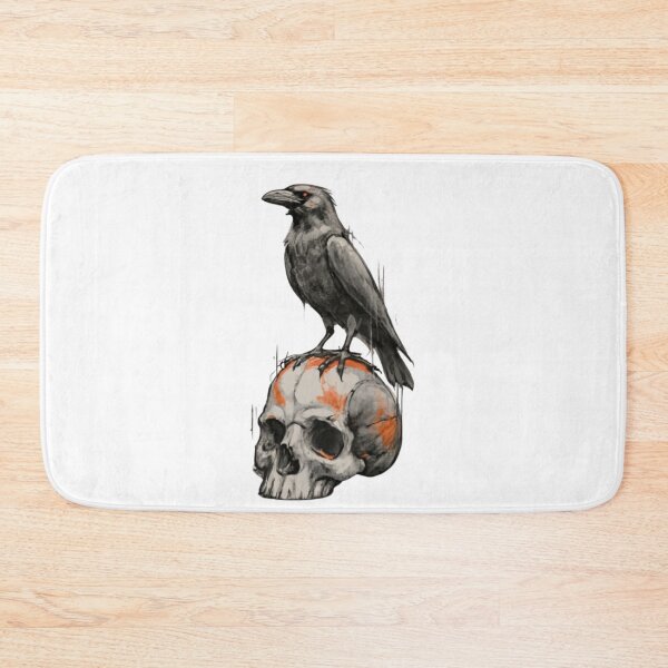 Item preview, Black Crow Raven Skull Occult Gothic designed and sold by EanayarDesigns.