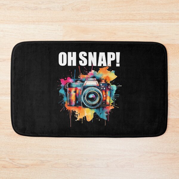 Item preview, Oh Snap!  Watercolor Camera Photography Lover Enthusiast (Black) designed and sold by Gsallicat.