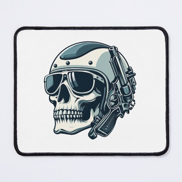 Item preview, Skull rider with cool white helmet designed and sold by DeathRiders.
