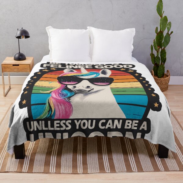 Item preview, Be Yourself Is Feline Good Unicorn T-Shirt designed and sold by diegomenjivar92.