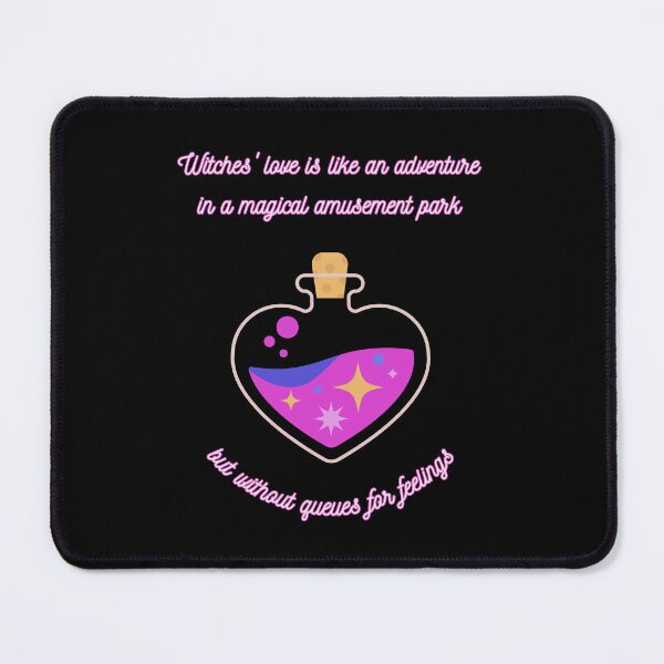 Item preview, Witches' love is like an adventure in a magical amusement park, but without queues for feelings designed and sold by UnCoverDesign.