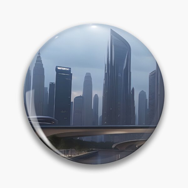 Item preview, Futuristic cityscape, stormy skies, illuminated skyscrapers, wet roads. designed and sold by ArtComixHaven.