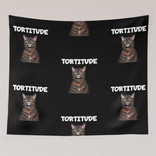 Item preview, Tortitude, funny cat attitude animal lover designed and sold by Merchattack.