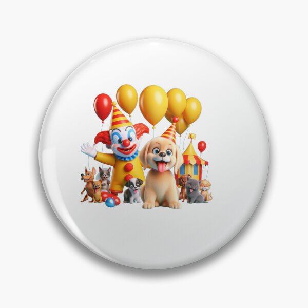 Item preview, The dog with the clown at a fun party designed and sold by zdzdesigner.