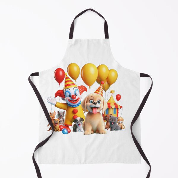 Item preview, The dog with the clown at a fun party designed and sold by zdzdesigner.