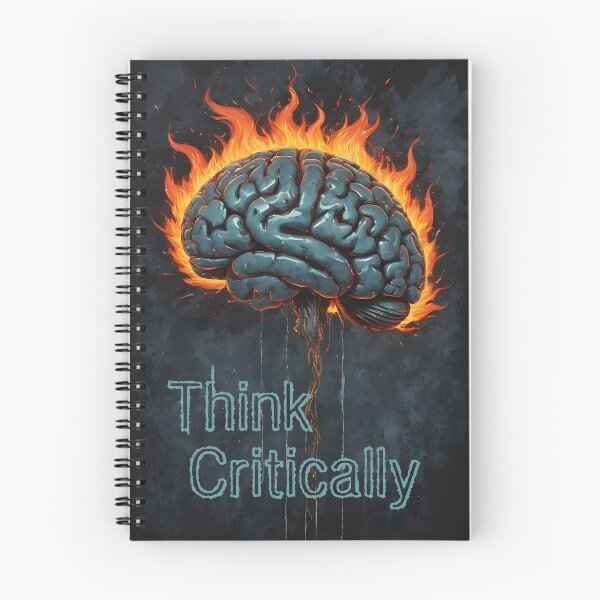 Item preview, Think Critically, Brain on Fire designed and sold by MissQuiss.