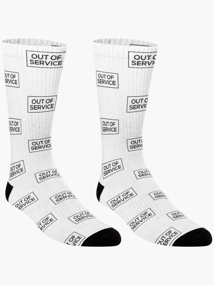 Thumbnail 3 of 5, Socks, Out Of Service Sign designed and sold by Corbitron.