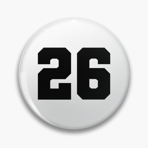 Item preview, 26, twenty six, black, soccer league designed and sold by Numbers-Art.
