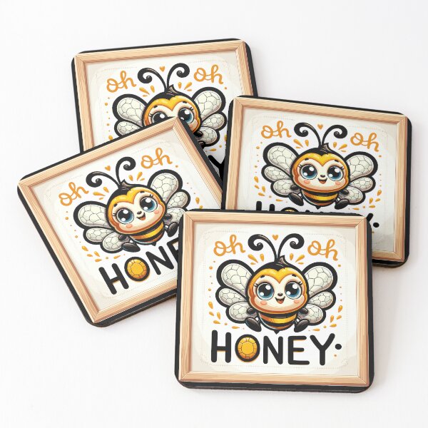 Item preview, Oh Honey - Bees Illustration designed and sold by MrERNST.