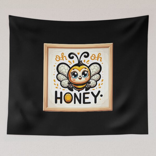 Item preview, Oh Honey - Bees Illustration designed and sold by MrERNST.