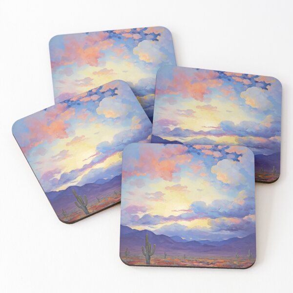 Item preview, William Hawkins inspired desert nightscape designed and sold by EveNorthArt.