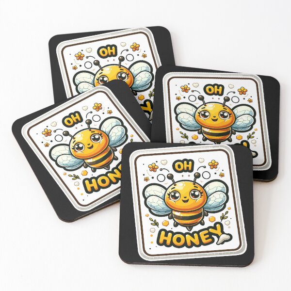 Item preview, Oh Honey - Bees Illustration designed and sold by MrERNST.