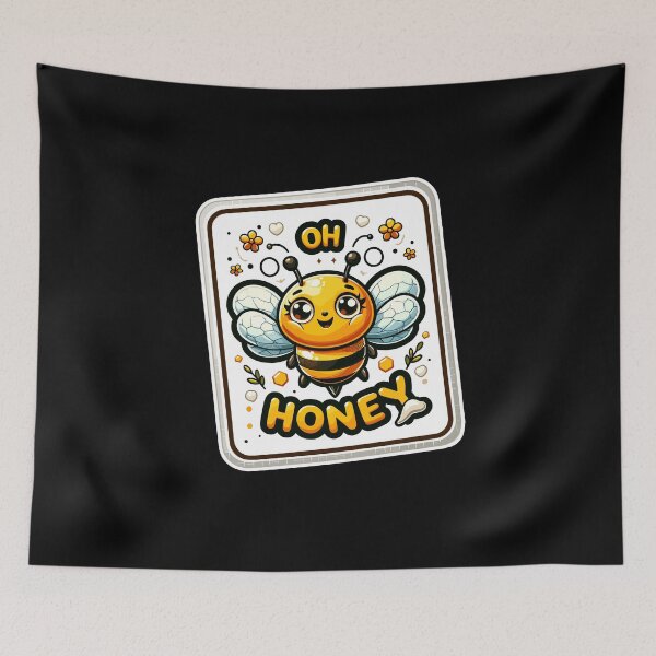 Item preview, Oh Honey - Bees Illustration designed and sold by MrERNST.