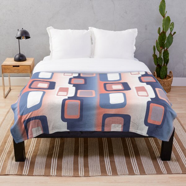 Artikelvorschau, Purple and Peach Contemporary Retro fabric designs entworfen und verkauft von Andimoot.