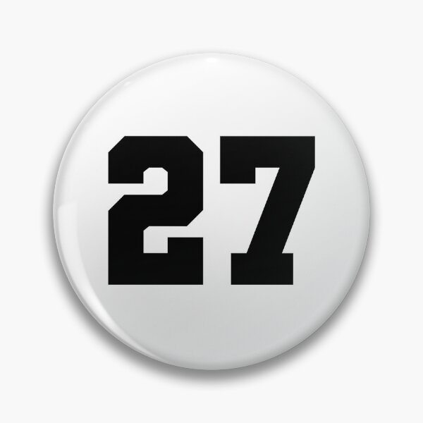 Item preview, 27, twenty seven, black, soccer league designed and sold by Numbers-Art.