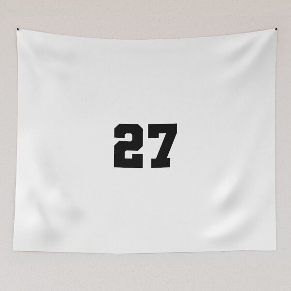 Item preview, 27, twenty seven, black, soccer league designed and sold by Numbers-Art.