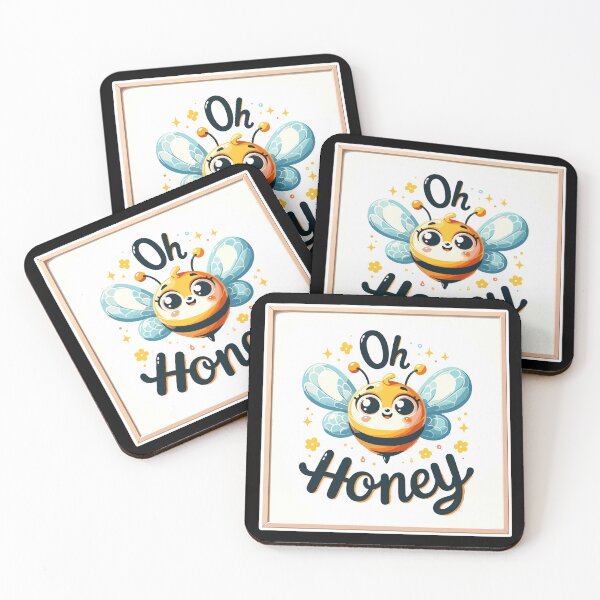 Item preview, Oh Honey - Bees Illustration designed and sold by MrERNST.