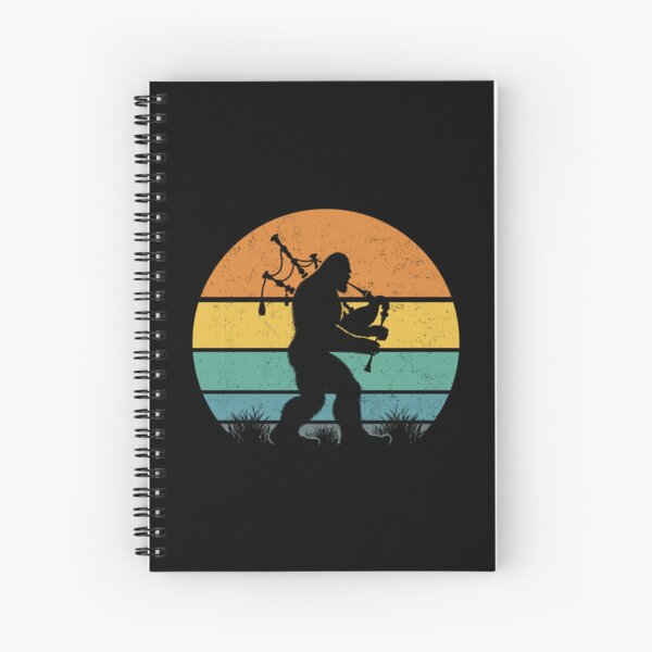 Item preview, Bigfoot Sasquatch Playing Bagpipe Vintage Music Lover Bagpiper designed and sold by CutenessKlub.