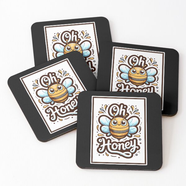 Item preview, Oh Honey - Bees Illustration designed and sold by MrERNST.