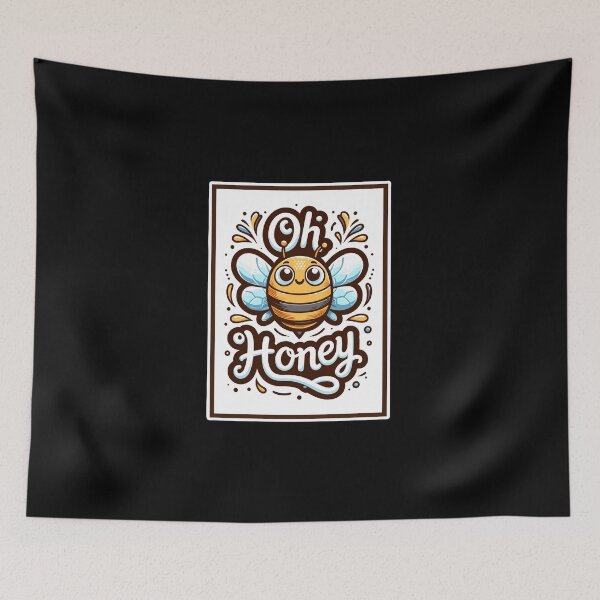 Item preview, Oh Honey - Bees Illustration designed and sold by MrERNST.