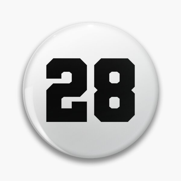 Item preview, 28, twenty eight, black, soccer league designed and sold by Numbers-Art.