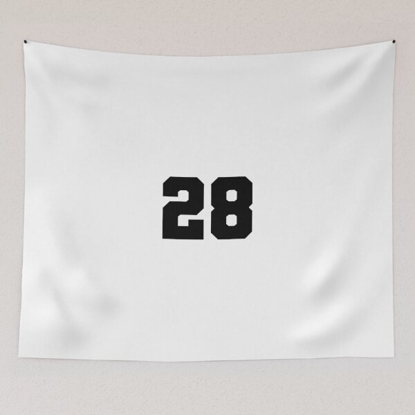 Item preview, 28, twenty eight, black, soccer league designed and sold by Numbers-Art.
