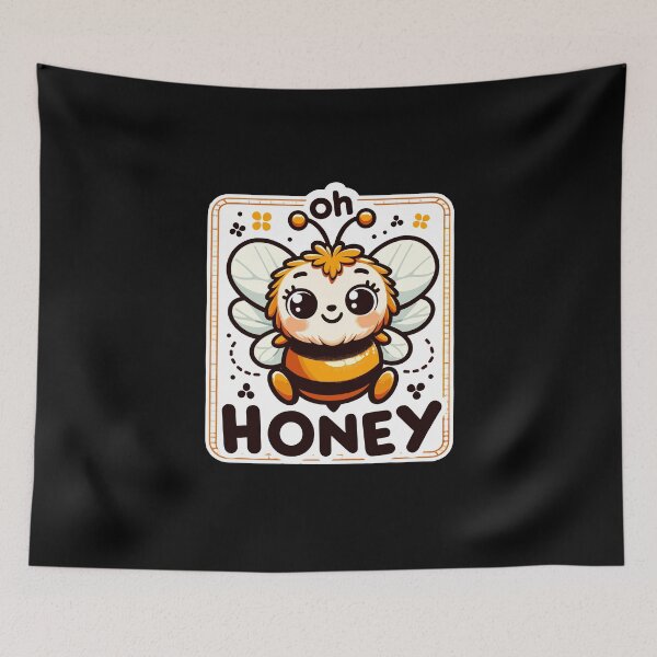 Item preview, Oh Honey - Bees Illustration designed and sold by MrERNST.