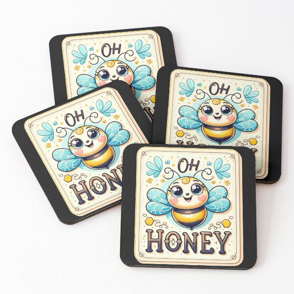 Item preview, Oh Honey - Bees Illustration designed and sold by MrERNST.