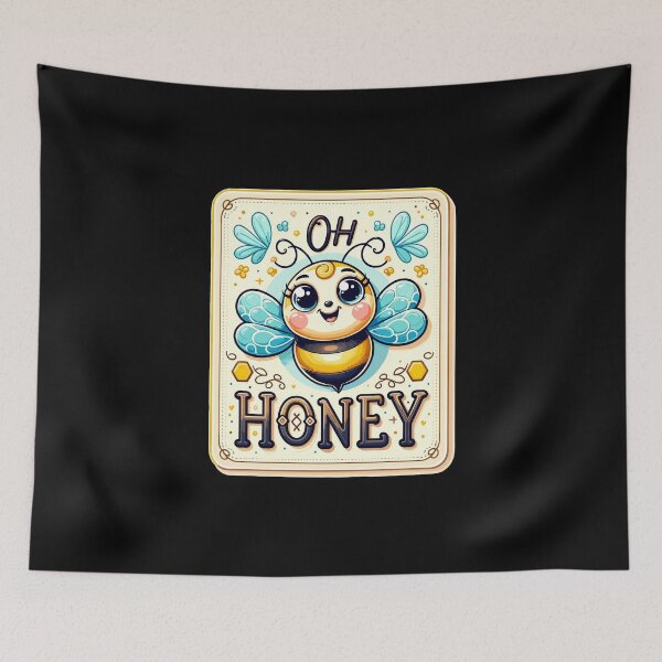 Item preview, Oh Honey - Bees Illustration designed and sold by MrERNST.