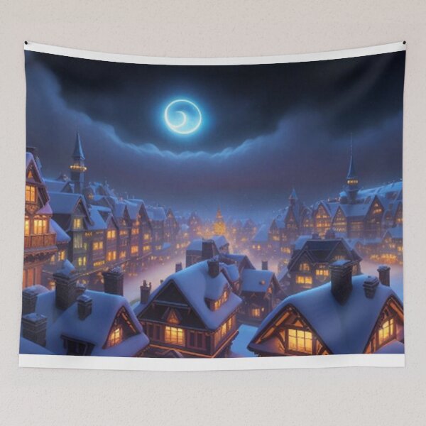 Item preview, Snowy Quite Christmas Village  designed and sold by TheDarkWardrobe.