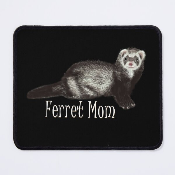 Item preview, Ferret Mom White Text with Sable Ferret designed and sold by MountMercantile.