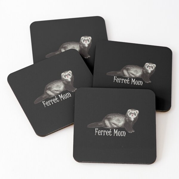Item preview, Ferret Mom White Text with Sable Ferret designed and sold by MountMercantile.