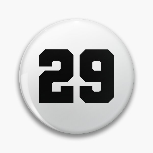 Item preview, 29, twenty nine, black, soccer league designed and sold by Numbers-Art.