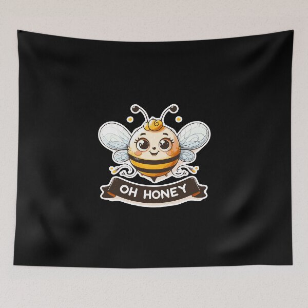 Item preview, Oh Honey - Bees Illustration designed and sold by MrERNST.