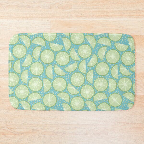 Item preview, Lime Slices - Blue designed and sold by blindcat-design.
