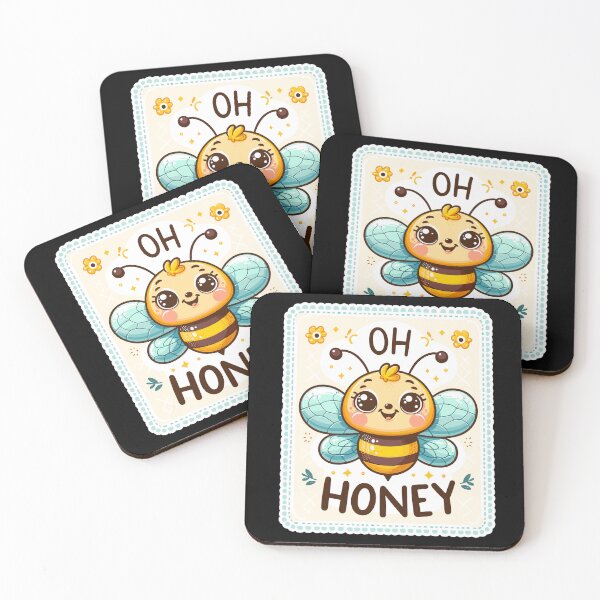 Item preview, Oh Honey - Bees Illustration designed and sold by MrERNST.