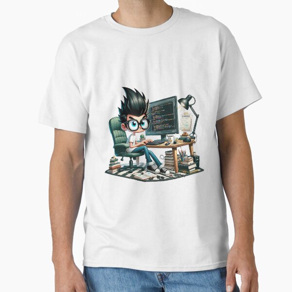 Code Conquest: The Developer's Deep Dive into Python Classic T-Shirt