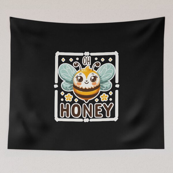 Item preview, Oh Honey - Bees Illustration designed and sold by MrERNST.