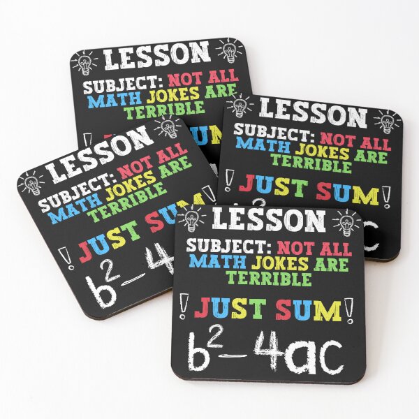 Item preview, Not All Math Jokes Are Terrible Just Sum - Funny Aesthetic Art For Math Teacher designed and sold by Raccoon's World.