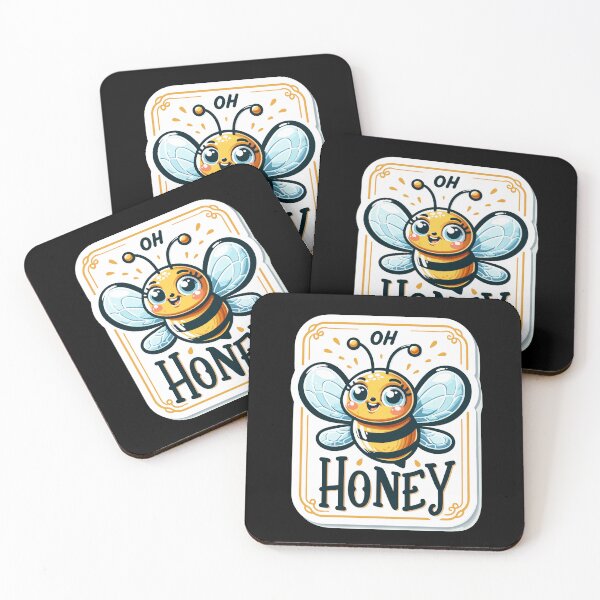 Item preview, Oh Honey - Bees Illustration designed and sold by MrERNST.