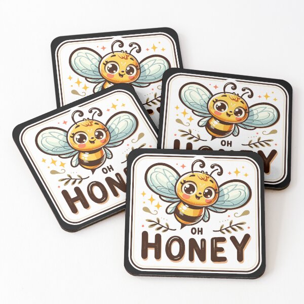 Item preview, Oh Honey - Bees Illustration designed and sold by MrERNST.