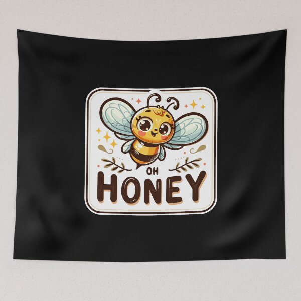 Item preview, Oh Honey - Bees Illustration designed and sold by MrERNST.