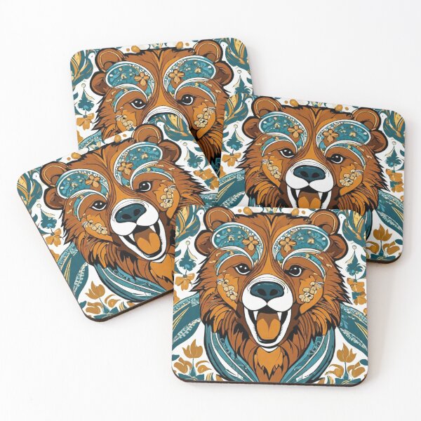 Item preview, :"Vibrant Bear: Colorful Wildlife Sticker" designed and sold by Eandbeyond.