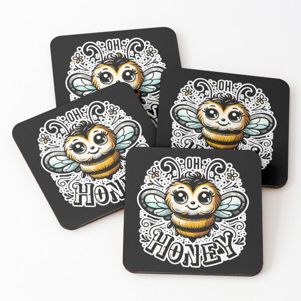 Item preview, Oh Honey - Bees Illustration designed and sold by MrERNST.
