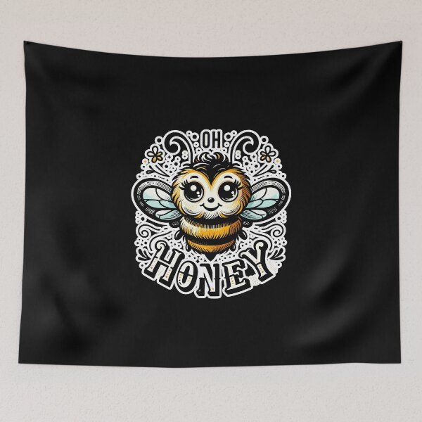 Item preview, Oh Honey - Bees Illustration designed and sold by MrERNST.