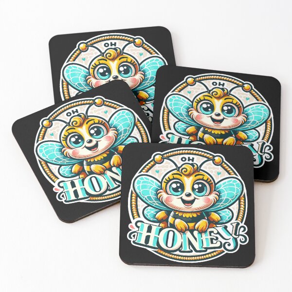 Item preview, Oh Honey - Bees Illustration designed and sold by MrERNST.